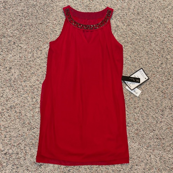 BCX Dresses & Skirts - BCX Red Embellished Sleeveless Dress Medium